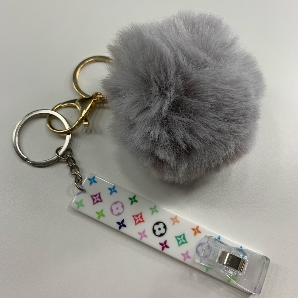 Credit Card Grabber With Pom Pom